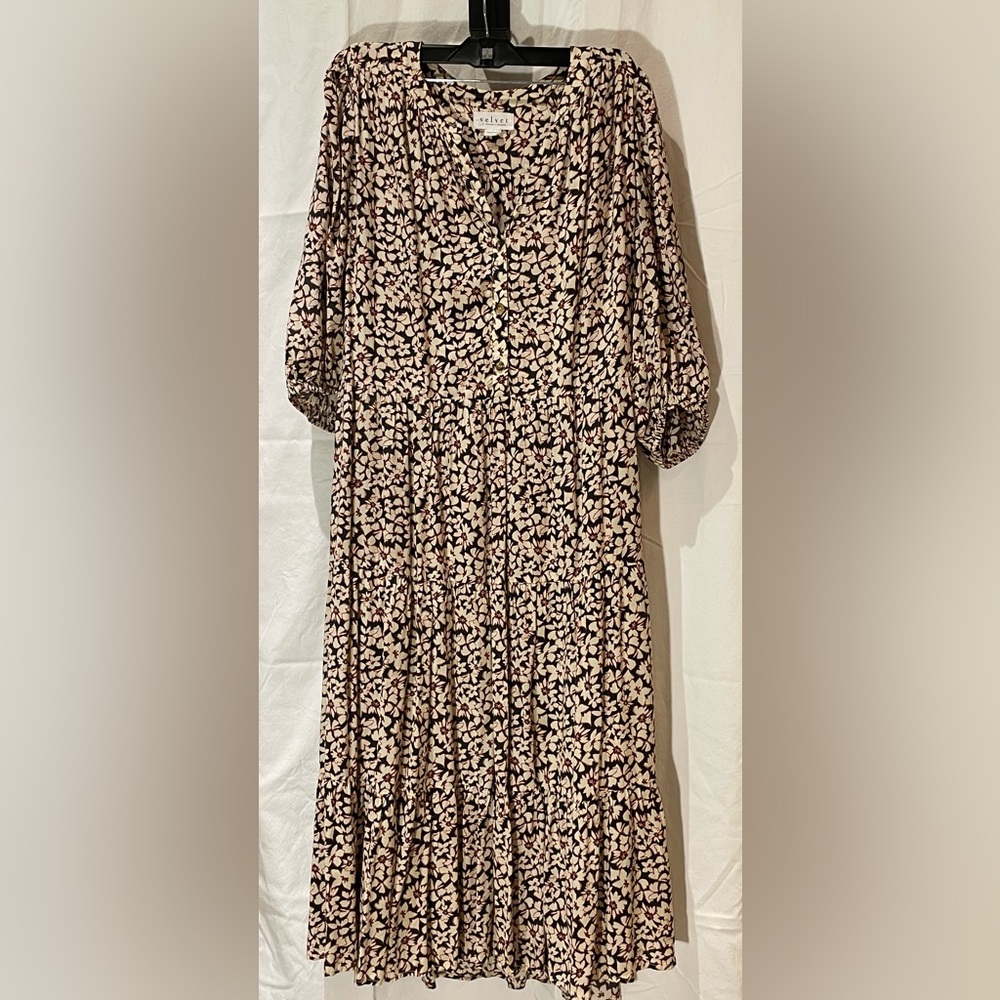 Velvet by Graham & Spencer full length floral dress (Size S)
